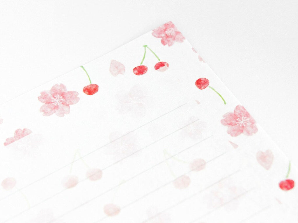 Furukawashiko Letter Set - Sakura & Cherries
