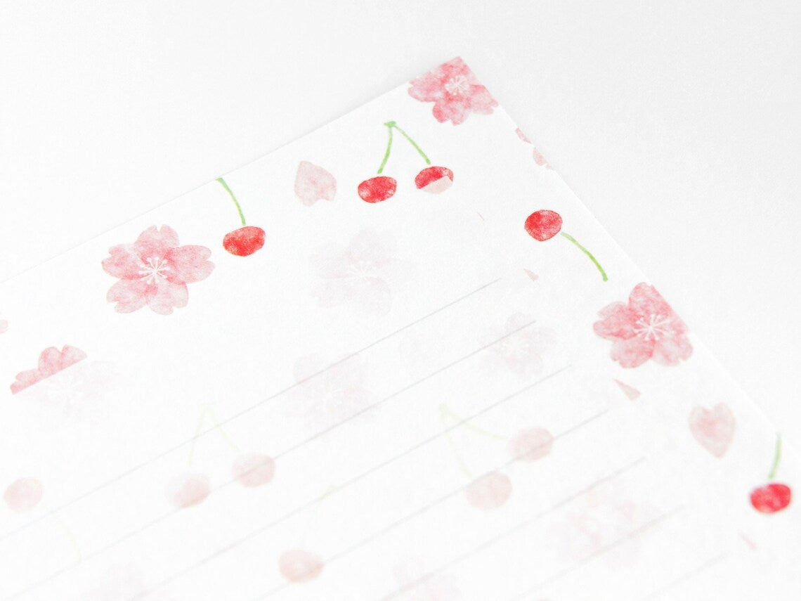 Furukawashiko Letter Set - Sakura & Cherries
