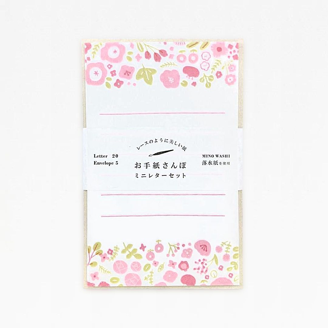 Furukawashiko Mini Letter Set - Flower Garden