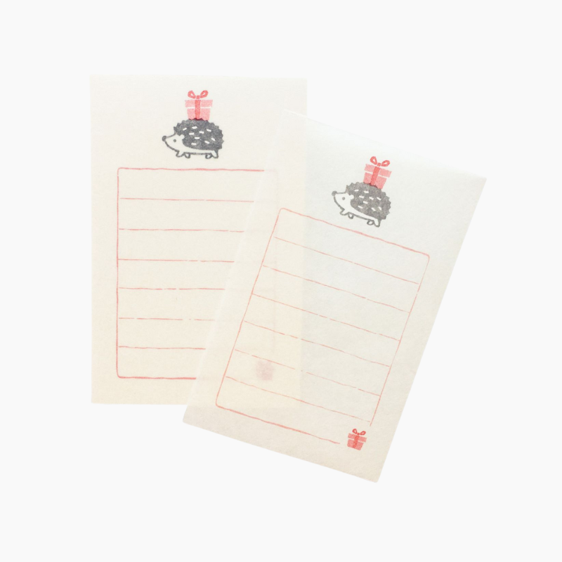 Furukawashiko Mini Letter Set - Hedgehog