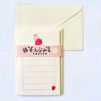 Furukawashiko Mini Letter Set - Rabbit & Strawberry