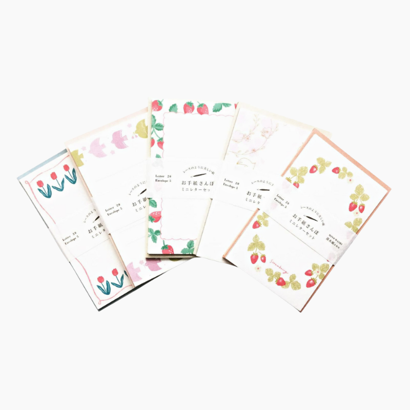 Furukawashiko Mini Letter Set - Strawberries