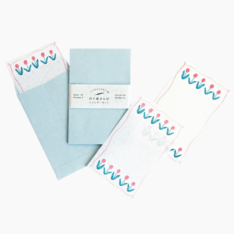Furukawashiko Mini Letter Set - Tulips