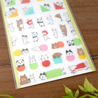 Furukawashiko Oishii Tabemono Stickers - Hyokkori Animals