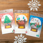 Furukawashiko Snow Globe Christmas Message Card - Christmas Tree - Limited Edition