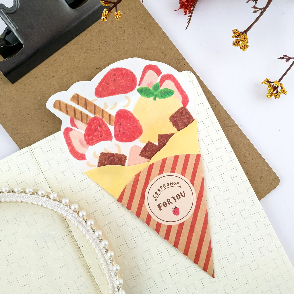 Furukawashiko Strawberry Crepe Greeting Card