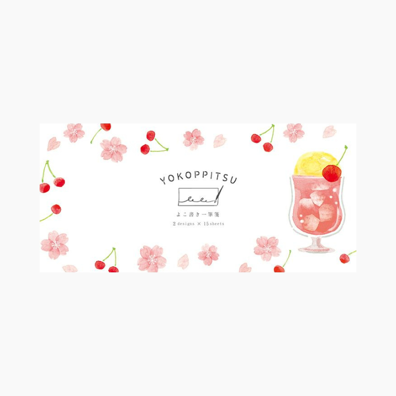 Furukawashiko Yokoppitsu Memo Pad - Sakura & Cherries