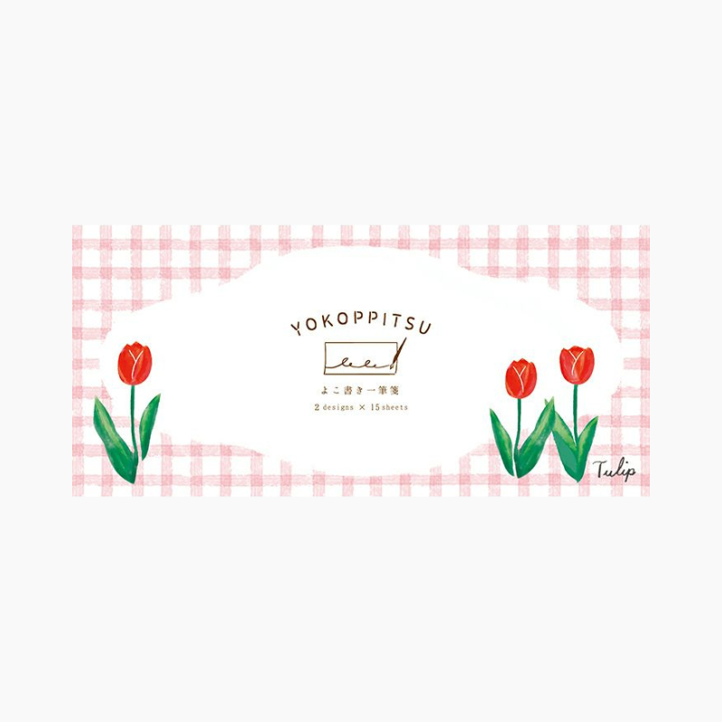 Furukawashiko Yokoppitsu Memo Pad - Tulips