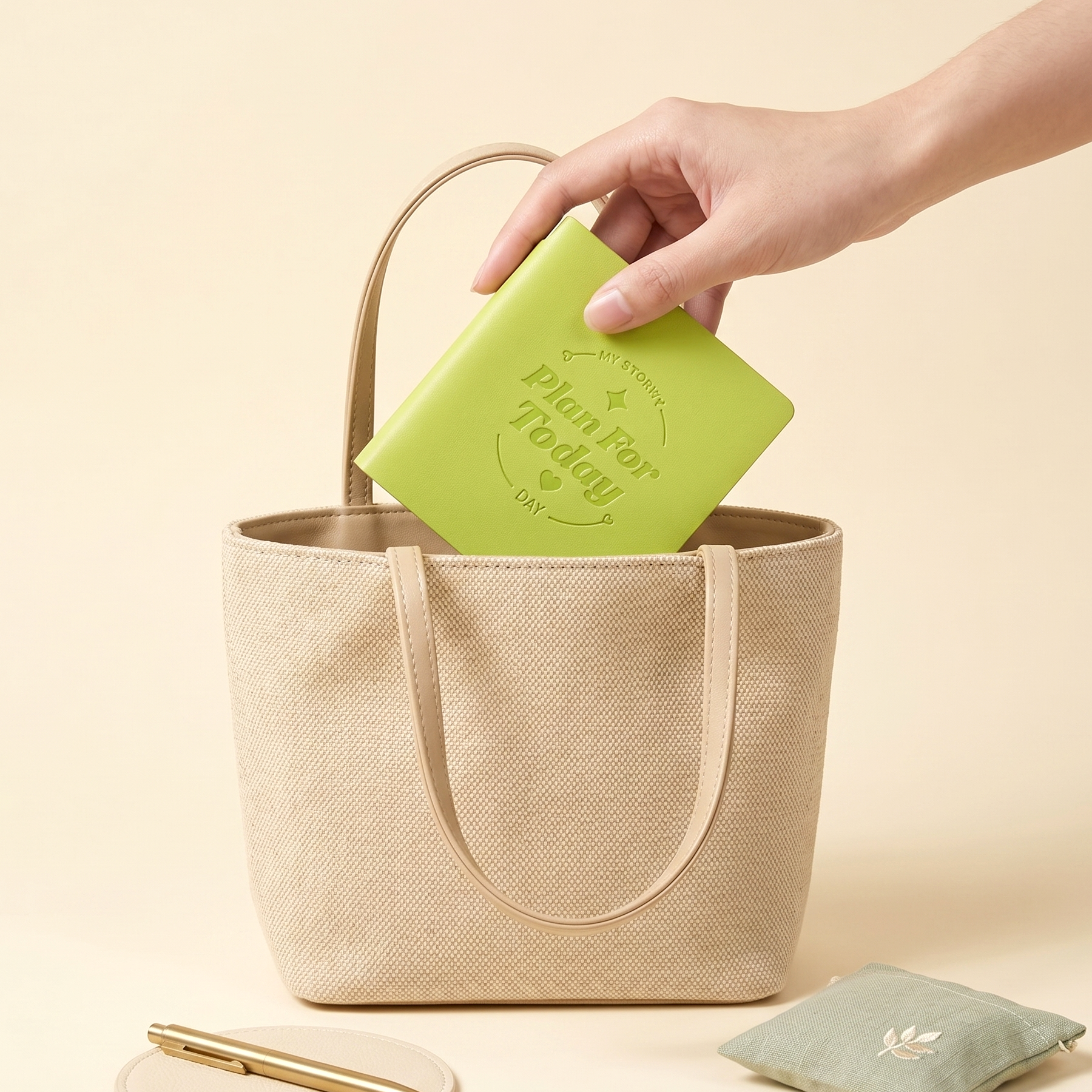 Plan For Today Square Pocket Planner + Pen