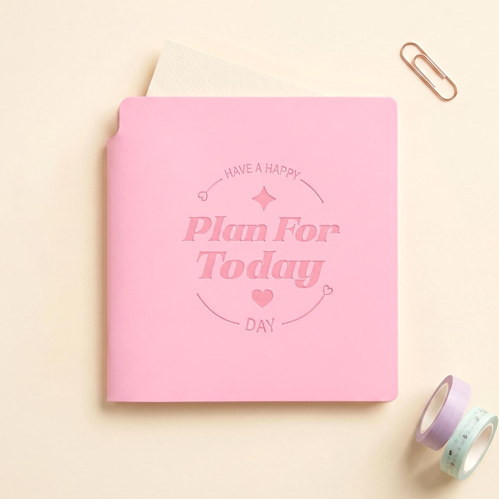Plan For Today Square Pocket Planner + Pen
