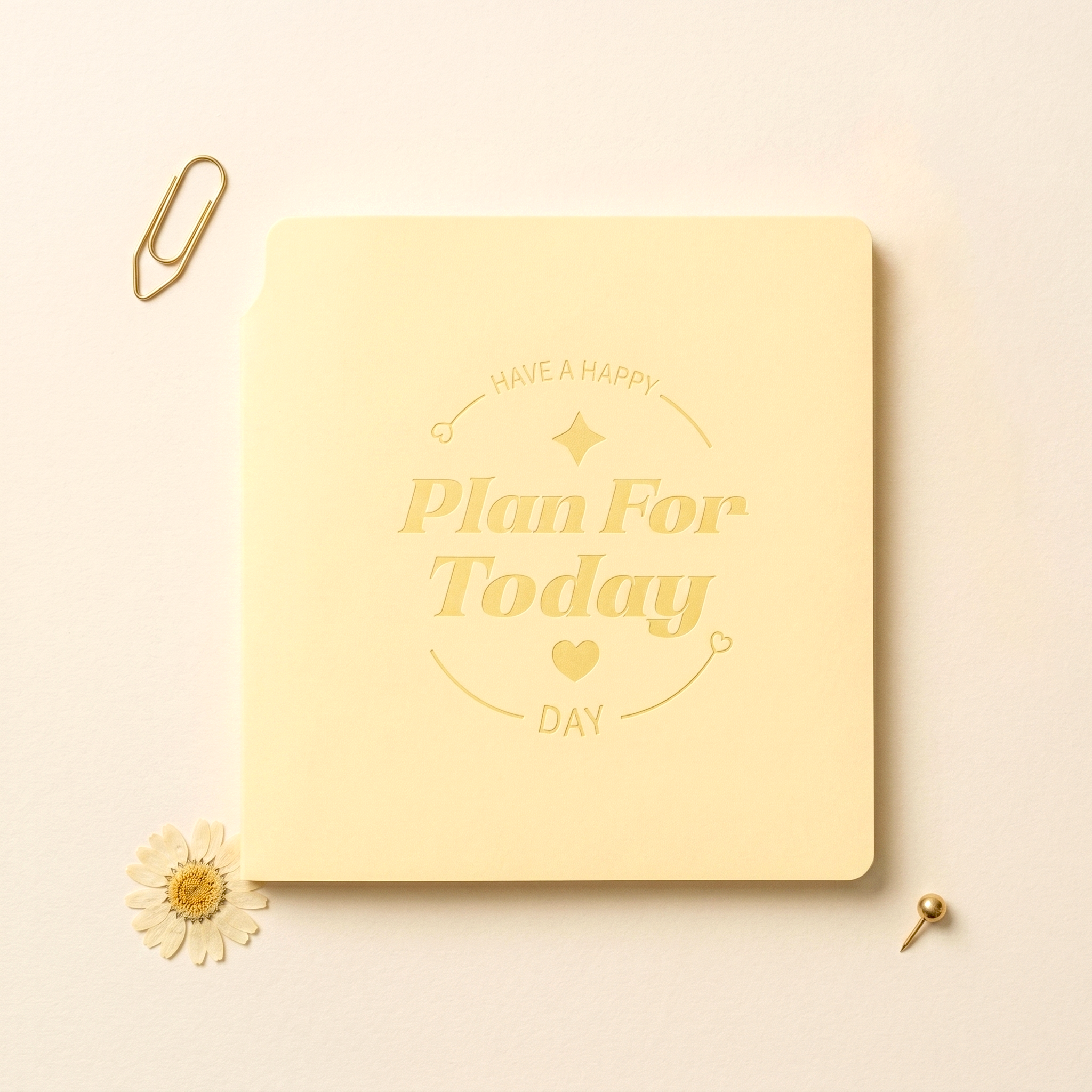 Plan For Today Square Pocket Planner + Pen