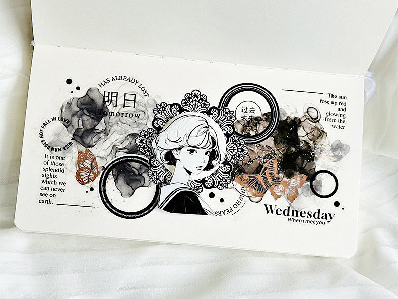 Gilded Flower Glow Stickers