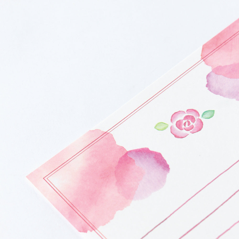 Green Flash Watercolor Letter Set - Blossom