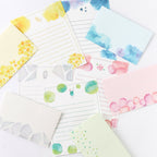 Green Flash Watercolor Letter Set - Blossom