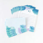 Green Flash Watercolor Letter Set - Starry Night