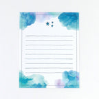 Green Flash Watercolor Letter Set - Starry Night