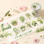 Greenery Garland Clear Masking Tape - Extra Wide