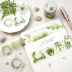 Greenery Garland Clear Masking Tape - Extra Wide