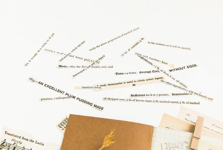 Old Book Pages Decorative Paper