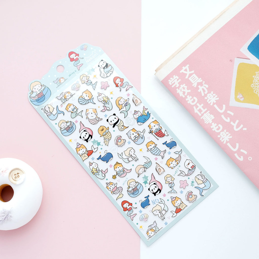 Nekoni Animals Love Food Stickers