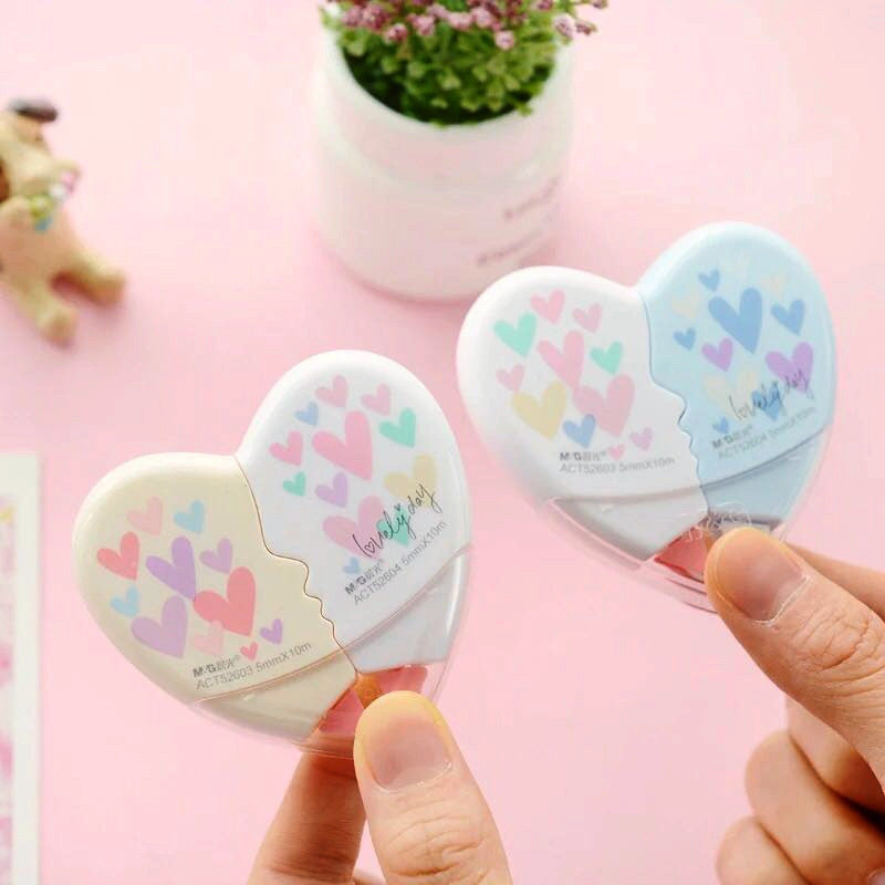 Heart Shaped Correction Tape - Set of 2