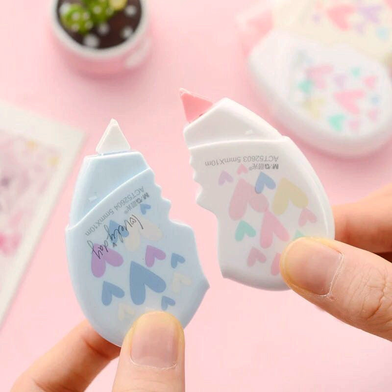 Heart Shaped Correction Tape - Set of 2