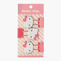 Sanrio Hello Kitty Binder Clips - Set of 3