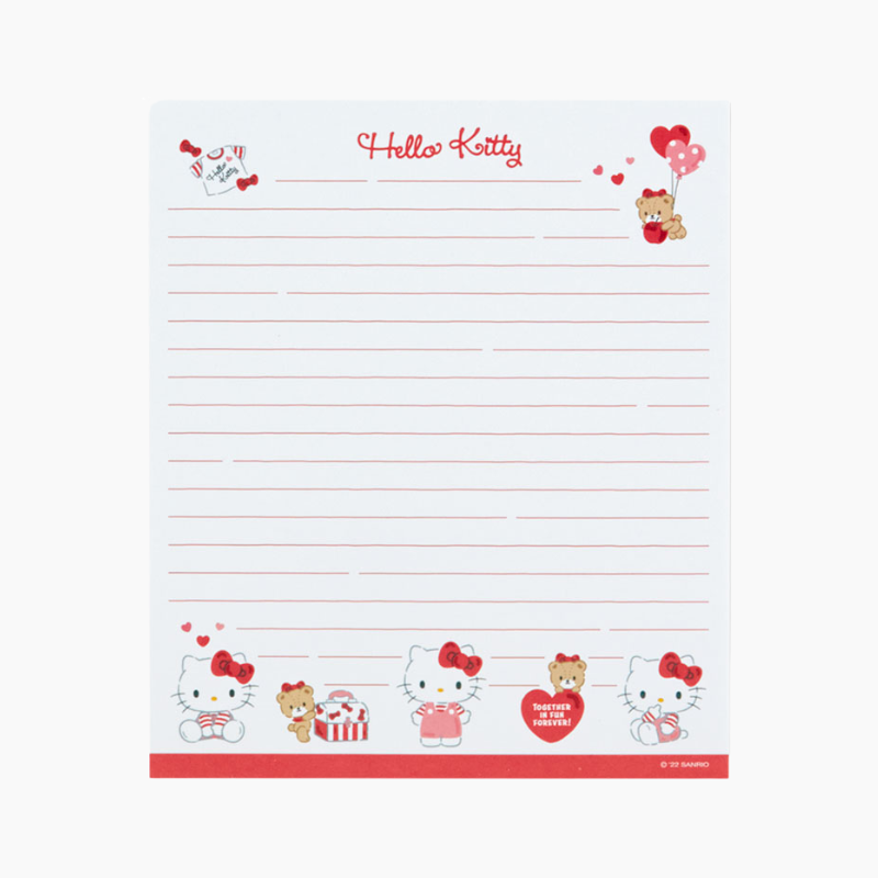 Hello Kitty Letter Set with Envelopes & Stickers