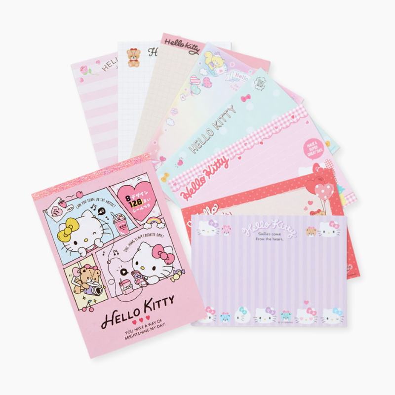 Hello Kitty Memo Pad - 8 Sheet Designs - Limited Edition