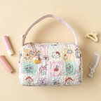 Hello Kitty Patchwork Print Cosmetic Bag