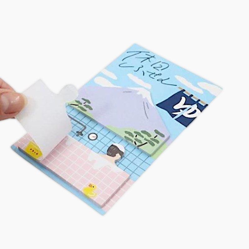 Holiday Sticky Notes - Japanese Hot Springs