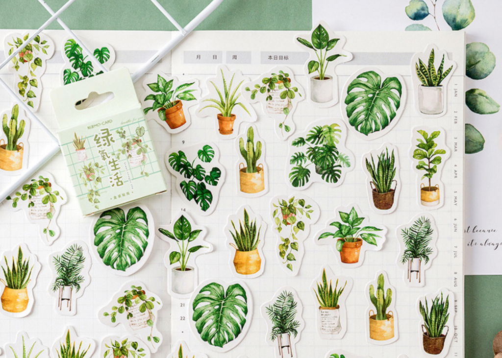 House Plant Paper Stickers