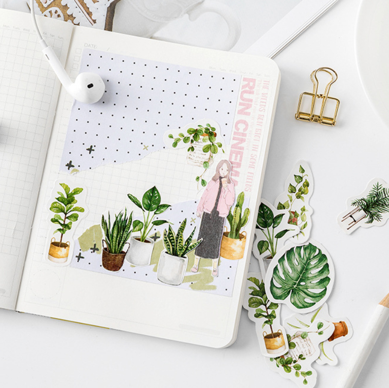 House Plant Paper Stickers