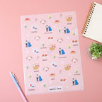 Howl's Moving Castle A4 Clear Folder - Flowers