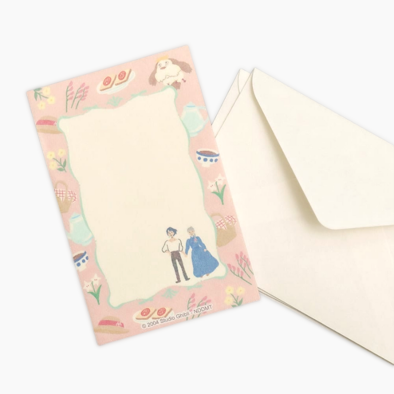 Howl's Moving Castle Mini Letter Set - Flowers