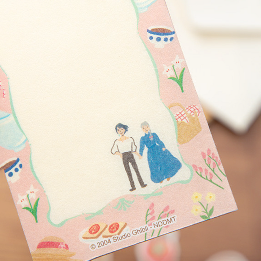Howl's Moving Castle Mini Letter Set - Flowers
