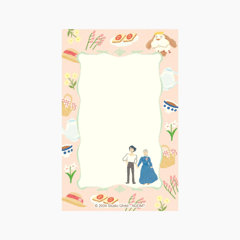Howl's Moving Castle Mini Letter Set - Flowers