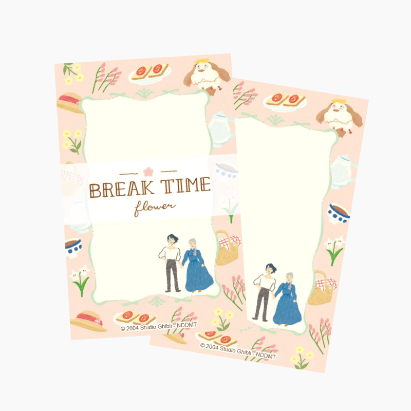 Howl's Moving Castle Mini Letter Set - Flowers