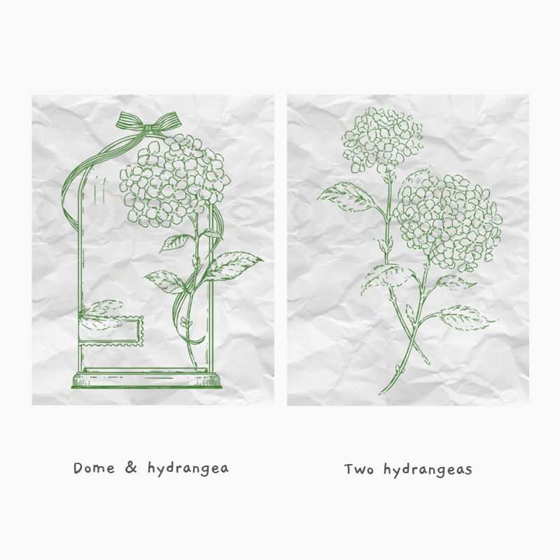 Hydrangea Garden Stamp