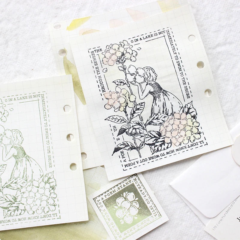 Hydrangea Garden Stamp