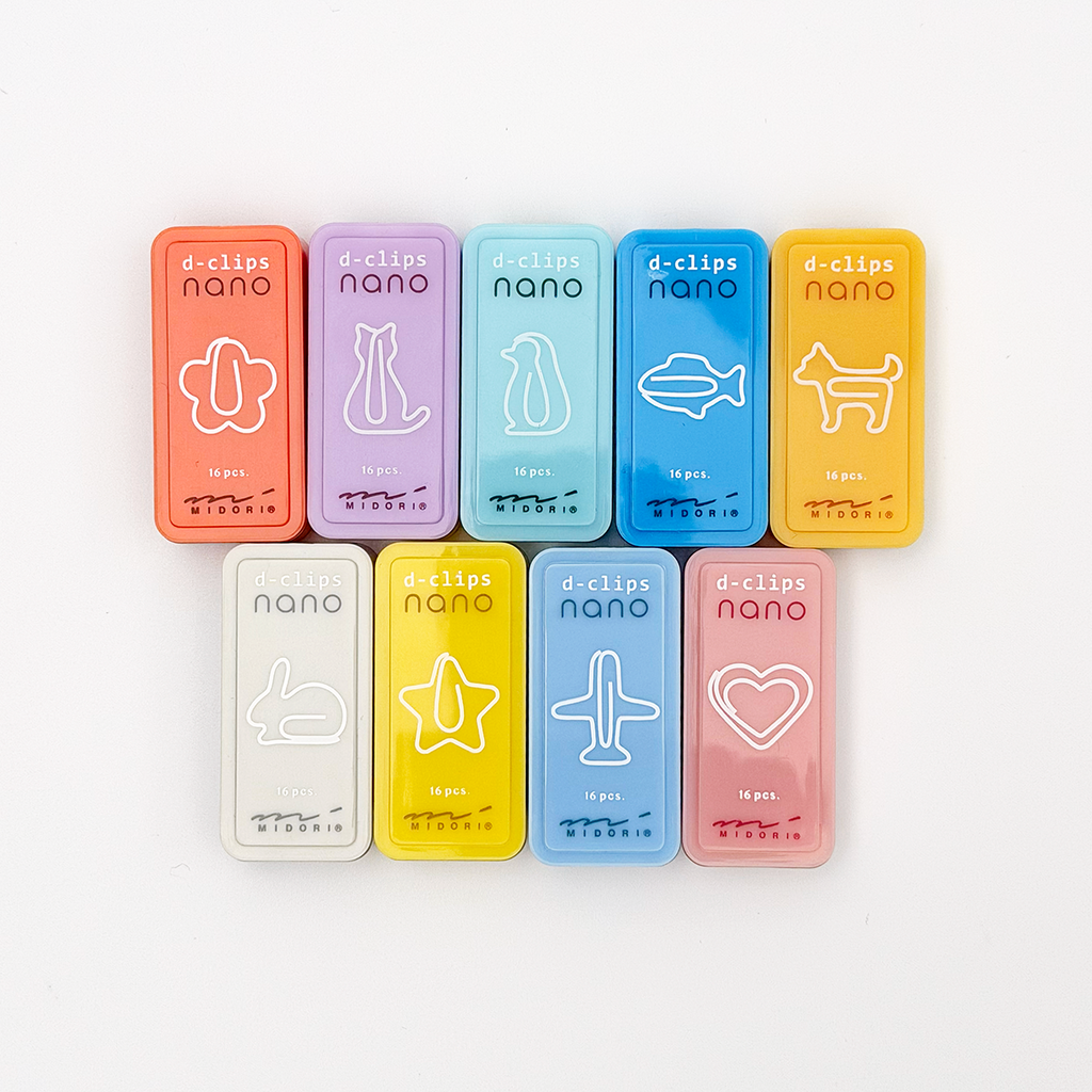 D-Clips Nano Shaped Paper Clips (MIDORI)