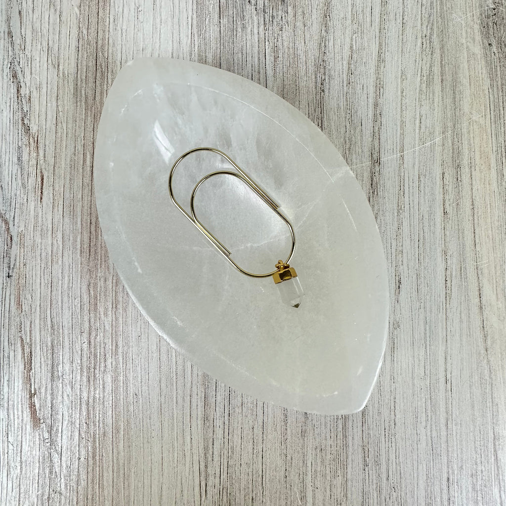 Good Witch Clear Quartz Crystal Planner Charm