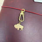 Bison Brass Charm for Traveler's Notebook