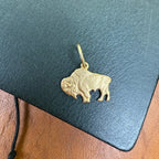 Bison Brass Charm for Traveler's Notebook