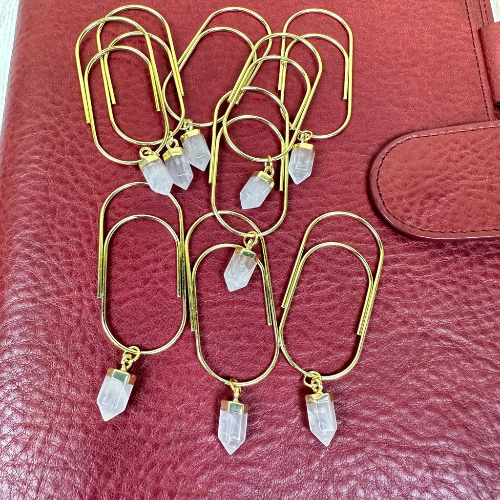Good Witch Clear Quartz Crystal Planner Charm