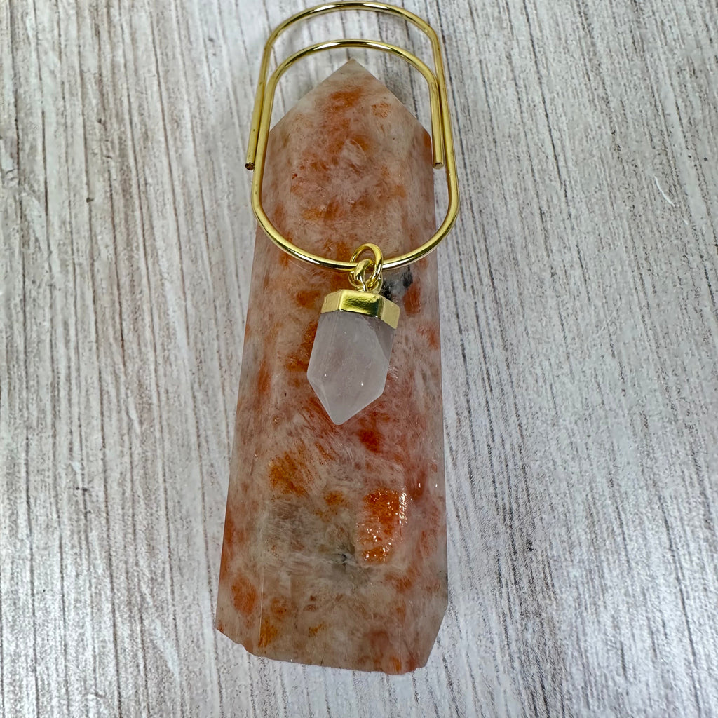 Good Witch Clear Quartz Crystal Planner Charm