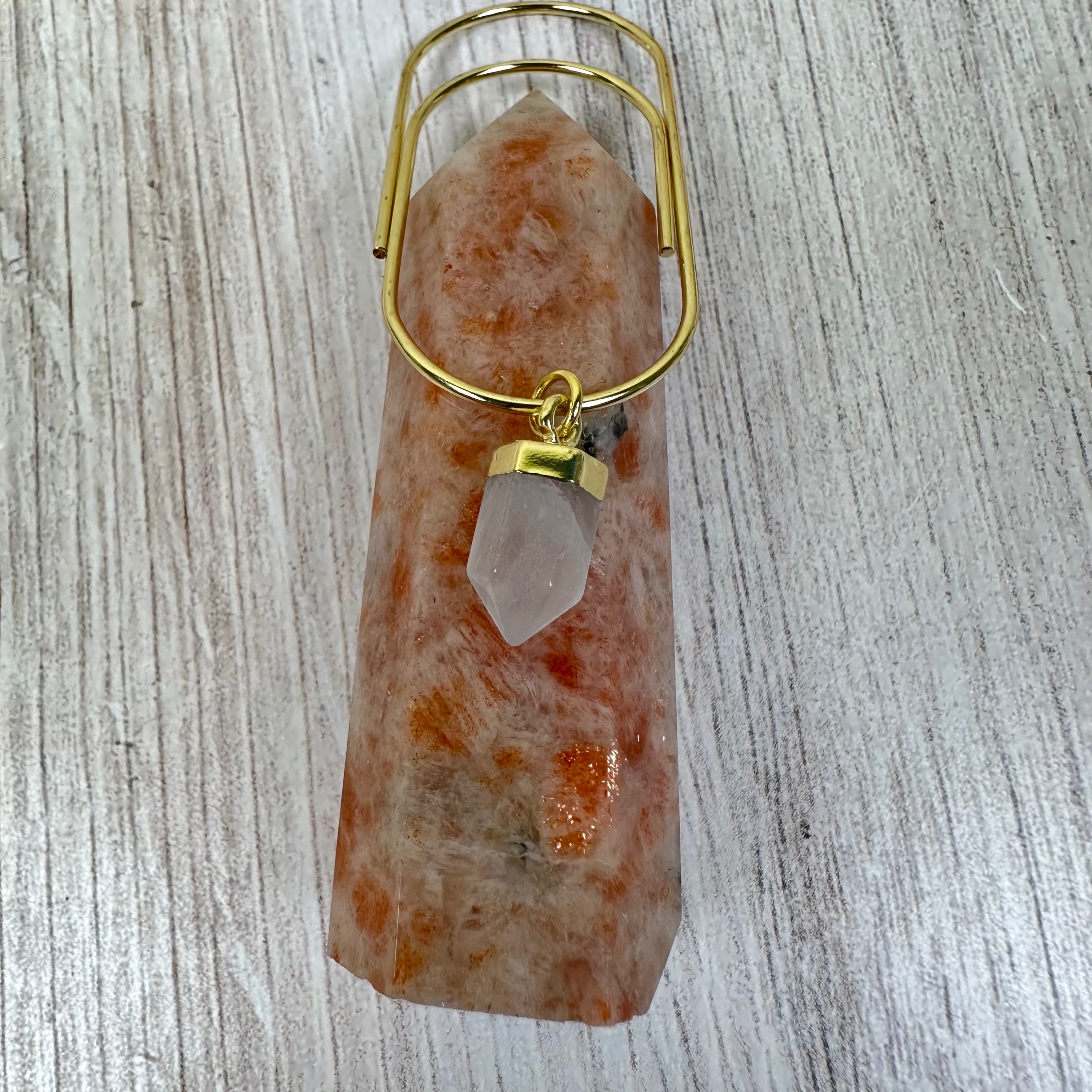 Good Witch Clear Quartz Crystal Planner Charm