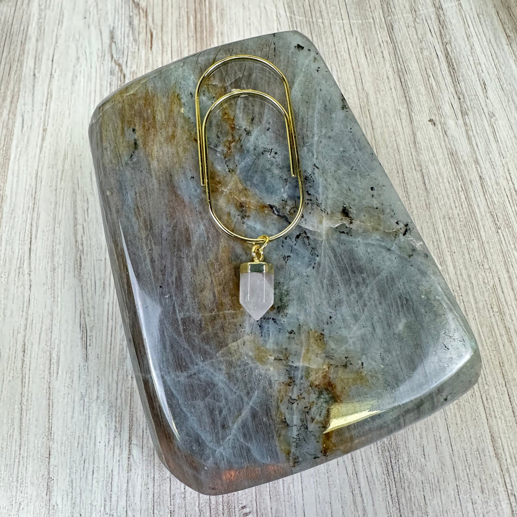 Good Witch Clear Quartz Crystal Planner Charm