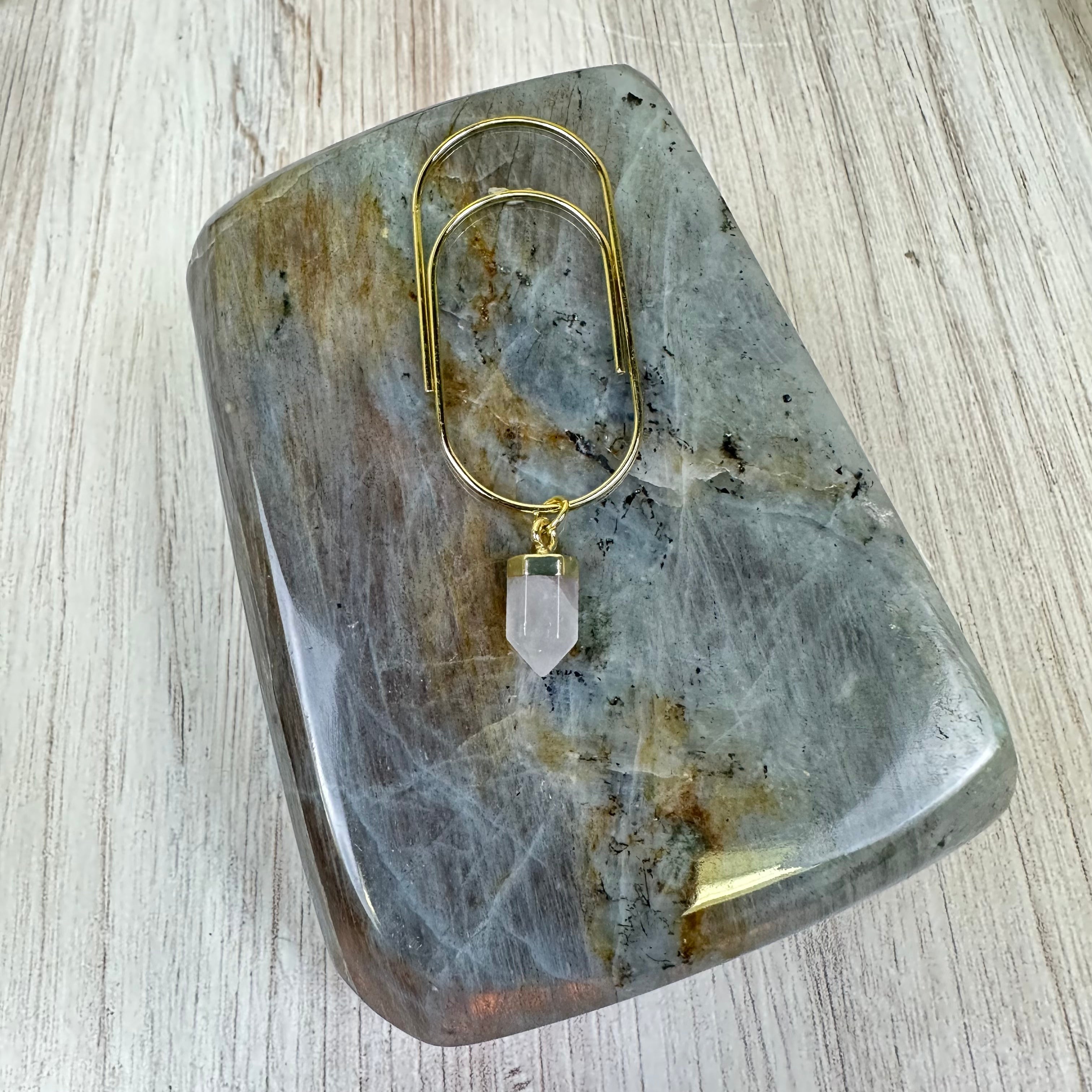 Good Witch Clear Quartz Crystal Planner Charm