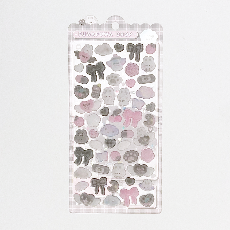Bonbon Drop Fuwafuwa Drop Fuzzy Stickers